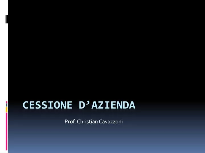 prof christian cavazzoni