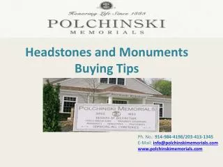 Headstones and Monuments Buying Tips