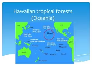 Hawaiian tropical forests (Oceania)
