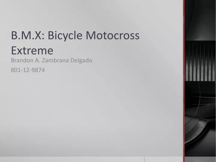 b m x bicycle motocross extreme