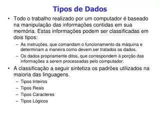 tipos de dados