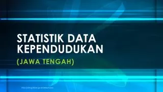 statistik data kependudukan