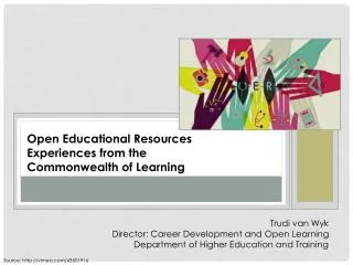 Open Educational Resources Experiences from the Commonwealth of Learning