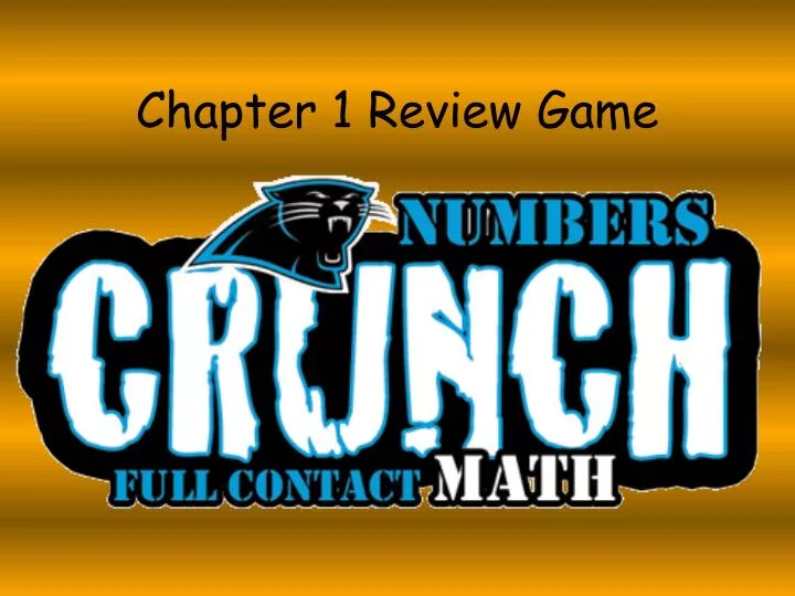 chapter 1 review game