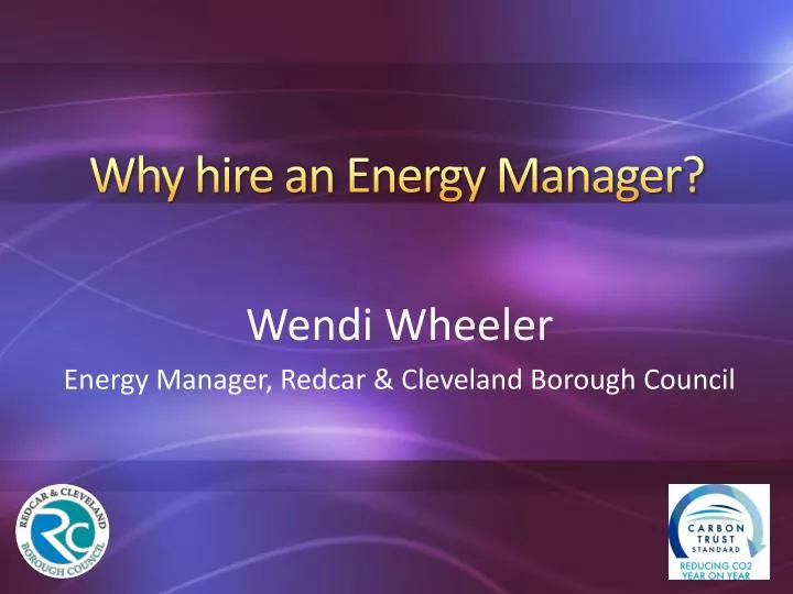 why hire an energy manager