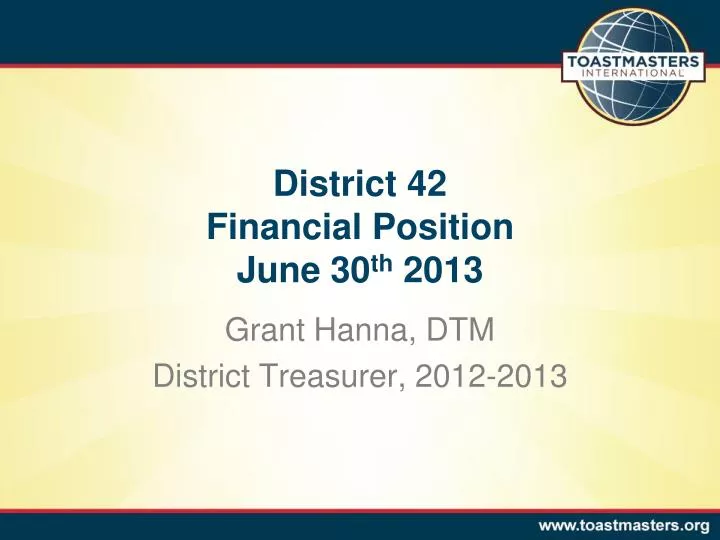 district 42 financial position june 30 th 2013