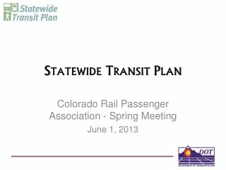 Statewide Transit Plan