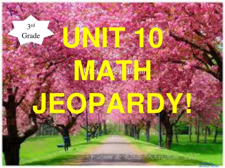 unit 10 math jeopardy