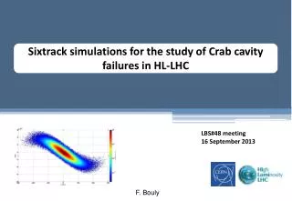 Sixtrack simulations for the study of C rab cavity failures in HL-LHC