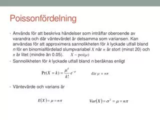 poissonf rdelning