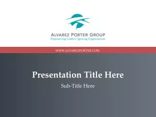 presentation title here