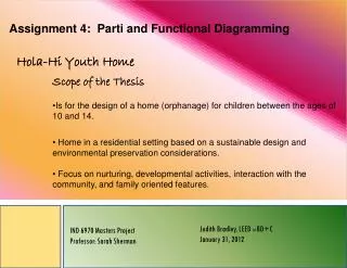 Assignment 4: Parti and Functional Diagramming