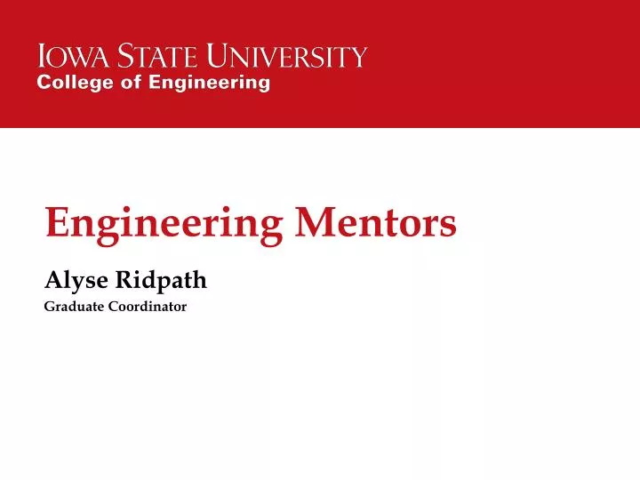 engineering mentors