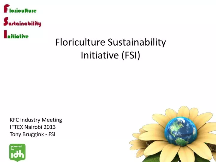 floriculture sustainability initiative fsi