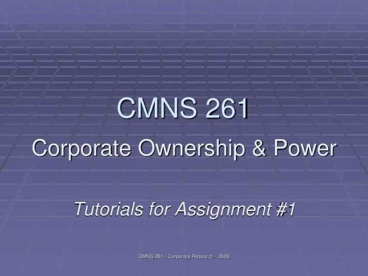 cmns 261