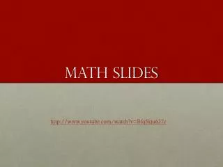 math slides