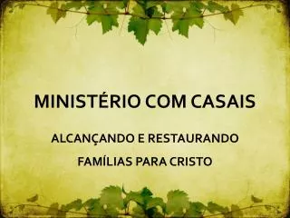 minist rio com casais