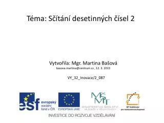 t ma s t n desetinn ch sel 2