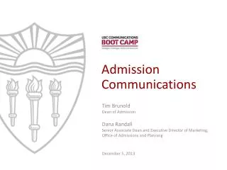 Admission Communications