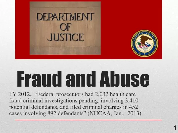 fraud and abuse