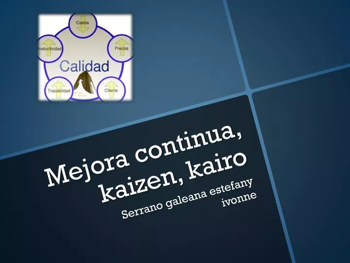 mejora continua kaizen kairo