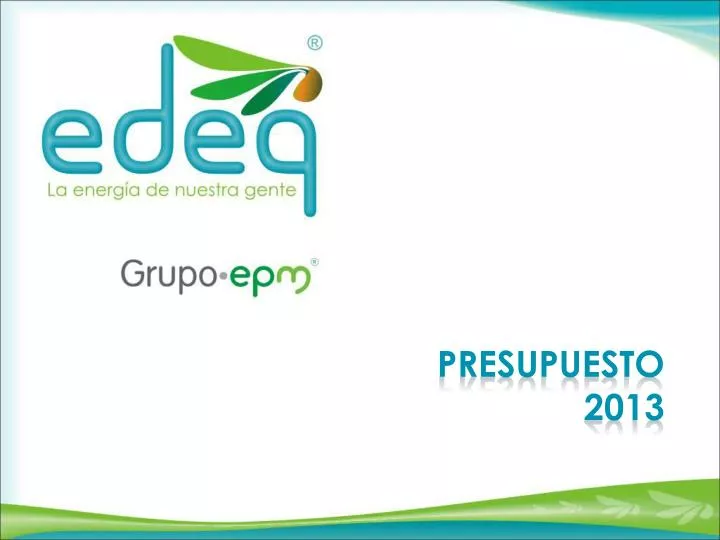 presupuesto 2013