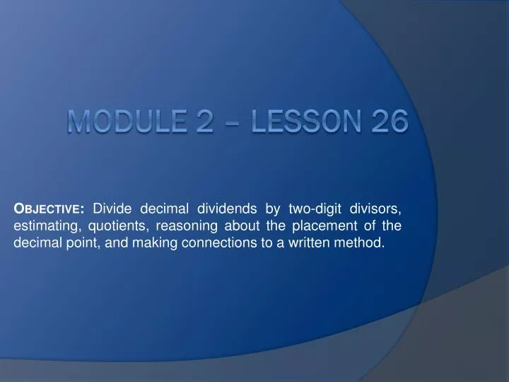 module 2 lesson 26