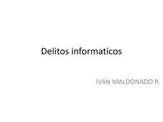delitos informaticos