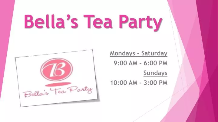 bella s tea party