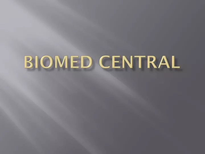 biomed central