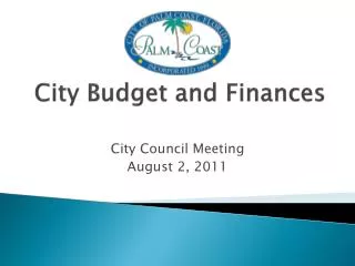 City Budget and Finances