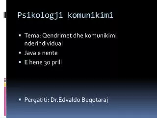 psikologji komunikimi