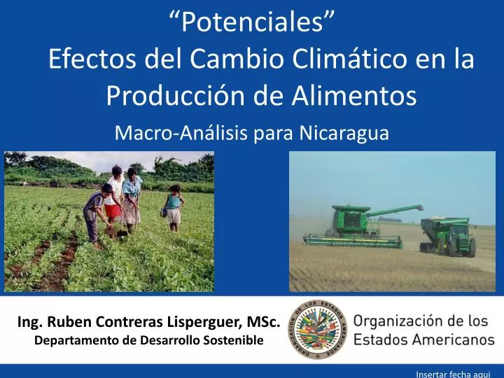 ing ruben contreras lisperguer msc departamento de desarrollo sostenible