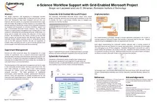 e-Science Workflow Support with Grid-Enabled Microsoft Project