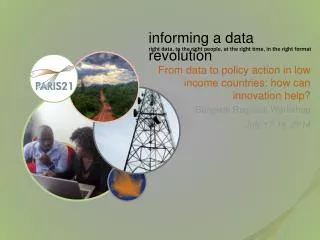 From data to policy action in low income countries: how can innovation help?