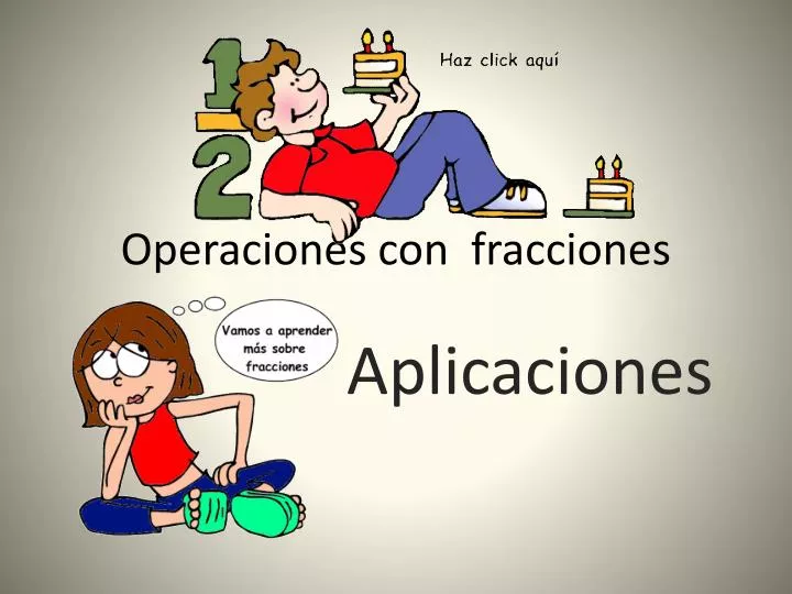 operaciones con fracciones