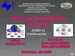 REDES DE TRANSMISIÓN DE DATOS - slide 1