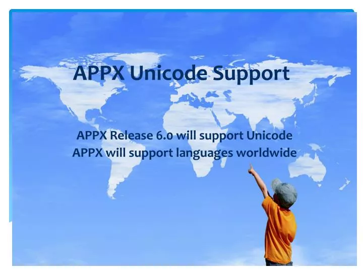 appx unicode support