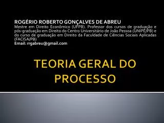 teoria geral do processo