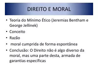 direito e moral