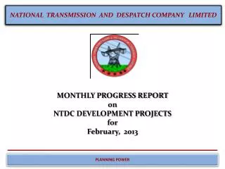 NATIONAL TRANSMISSION AND DESPATCH COMPANY LIMITED
