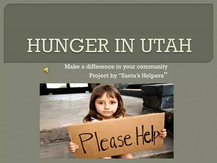 hunger in utah