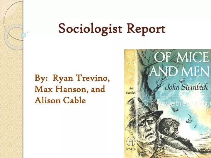 sociologist report