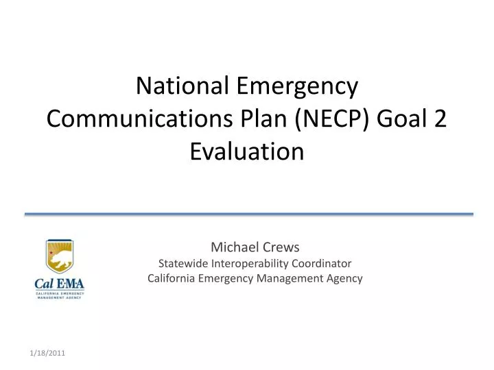 national emergency communications plan necp goal 2 evaluation