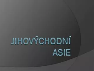 jihov chodn asie