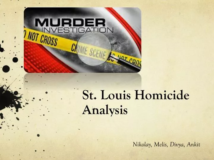 st louis homicide analysis