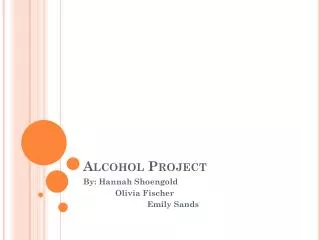 Alcohol Project