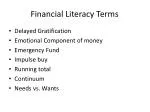 Financial Literacy Terms - slide 1