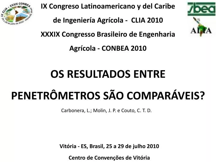 vit ria es brasil 25 a 29 de julho 2010 centro de conven es de vit ria