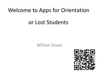 Welcome to Apps for Orientation